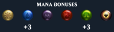 Kiora's mana bonuses at level 60